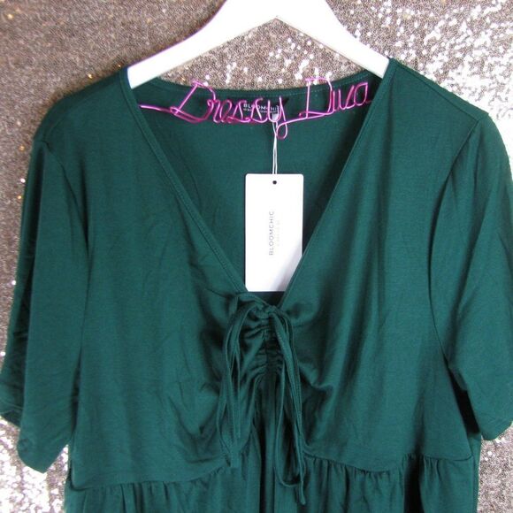 NWT BloomChic green tie top 18/2X - Picture 6 of 10